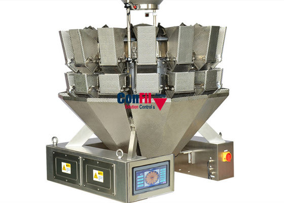 고기 완자 피시볼을 위한 멀티헤드 가중기 4.5kW 회전식 진공 포장기