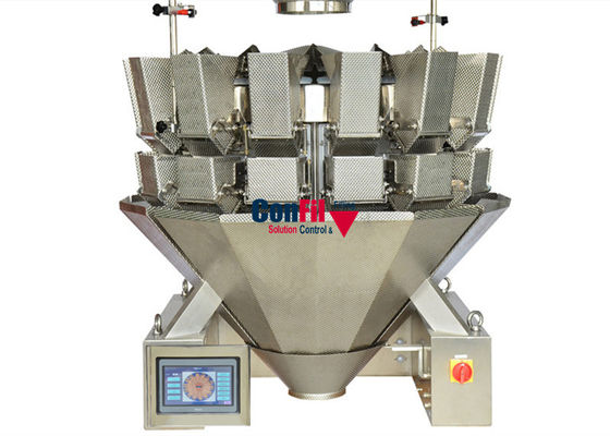 고기 완자 피시볼을 위한 멀티헤드 가중기 4.5kW 회전식 진공 포장기