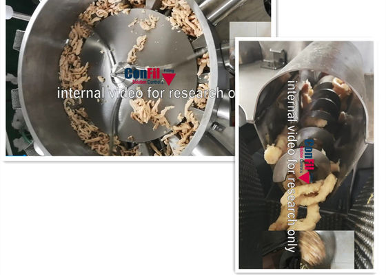 패키징 기계 1000 그램을 심사숙고하는 찢겨진 닭고기류 끈 자동차