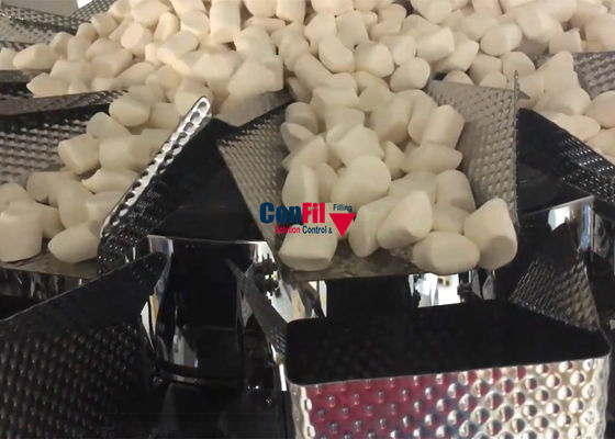 캔디 마시멜로 필이링 기계를 위한 기계 멀티헤드 가중기를 심사숙고하는 멀티헤드는 방수 처리했습니다